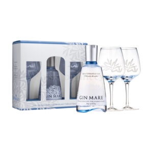 Gin Mare Gift Pack 2 Glasses 70cl, 42.7%